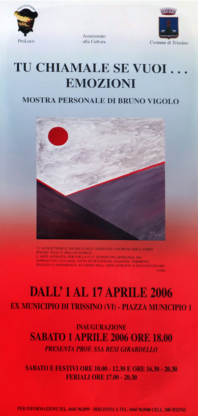 2006 - Locandina Mostra Bruno Vigolo